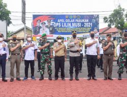 Sekda Apriyadi Hadiri Apel Gelar Pasukan Operasi Lilin di Polres Muba