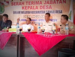 Ini Pesan Camat Sanga Desa Kepada Kades Terpilih di Acara Sertijab