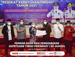 Pemkab Mura Raih Penghargaan Kepatuhan Tinggi Peringkat 1 se-Sumsel