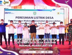 Musirawas: Penyaluran Tenaga Listrik di Desa Harapan Makmur