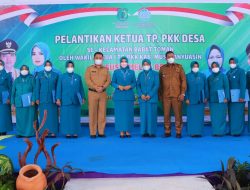 Sembilan Ketua TP PKK Desa Kecamatan Babat Toman Dilantik dari Kades Terpilih 2021