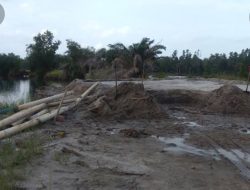 Diduga Tambang Pasir Ilegal di Muba Menjemur