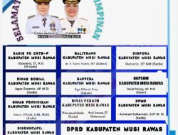 Selamat Satu Tahun Kepemimpinan  Bupati Musirawas