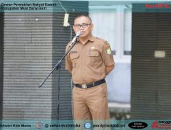 Sekretariat DPRD Muba Gelar Apel Pagi Sekaligus Halal Bihalal IDUL FITRI 1443 H/2022 M