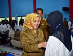 Bupati Musi Rawas Hj. Ratna Machmud membuka Pelatihan Pelatihan Berbasis Kompetensi