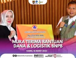 Simbolis Bantuan Logistik dan Bantuan Dana Siap Pakai