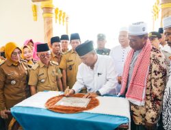 Resmikan Masjid di Sungai Lilin, Ini Pesan Pj Bupati Apriyadi