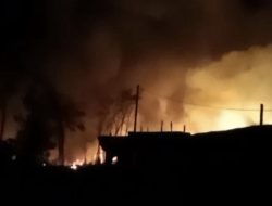 Di duga Lagi-Lagi 11 Tengki Membara di Bayung Lencir terbakar
