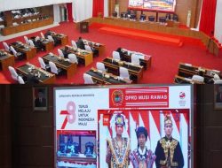 Paripurna DPRD Musi Rawas, Dengarkan Pidato Kenegaraan Presiden RI