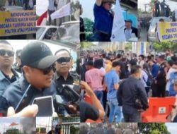 Ratusan Aktivis kondang sumsel gelar aksi solidaritas atas kasus KONI SUMSEL