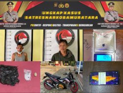 Tim Resnarkoba Polres Muratara AKP Johny Martin, SH, Ringkus Dua (2) Pengedar Shabu-shabu di Jalinsum