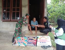 Bagikan BLT DD, Pemdes Gajah Muda Turun Langsung Bagikan ke Rumah Warga Lansia