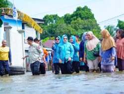 Peduli Korban Banjir TP PKK Muba Salurkan Ratus Paket Sembako