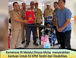 Perduli Masyarakat Muba Dinsos Serakan Bantuan Untuk 53 KPM