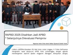 RAPBD 2025 Disahkan Jadi APBD, Selanjutnya Dievaluasi Pemprov