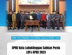 DPRD Kota Lubuklinggau Sahkan Perda LKPJ APBD 2023