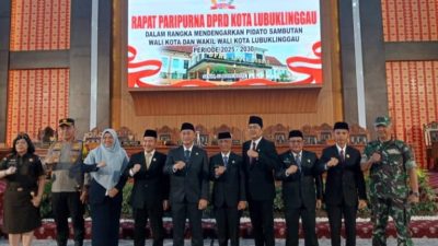 Paripurna Istimewa DPRD, Dengarkan Pidato Walikota dan Wakil Walikota Lubuklinggau