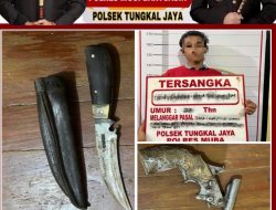 Pemuda Simpang Tungkal Ditangkap dengan Pistol Rakitan Ilegal, Amunisi, dan Pisau Tempel di Pinggang!