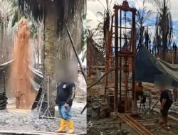​Bom Waktu di Kebun Sawit PT Hindoli: Jaringan Sumur Minyak Ilegal Diduga Dikendalikan oleh Warga Kec. Keluang