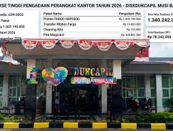 Bayang-Bayang Pengadaan “Siluman” di Disdukcapil Muba, Penyedia Rp998 Juta Tak Terlacak di Sistem Nasional