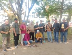 Pergantian Kapolres Muba, Gabungan LSM, Aktivis dan Insan Pers Gelar Aksi Potong Bebek